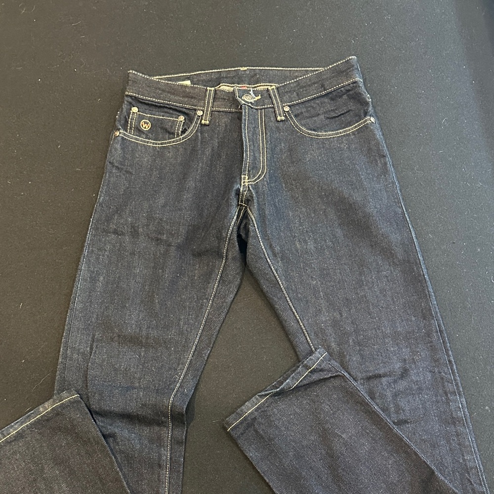 Workshop denim slim straight leg jeans